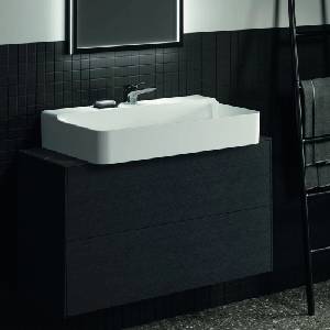 Ideal Standard Керамичен плот за мивка Ideal Standard Atelier Conca, черно мраморно покритие 100 см (T4346DG)