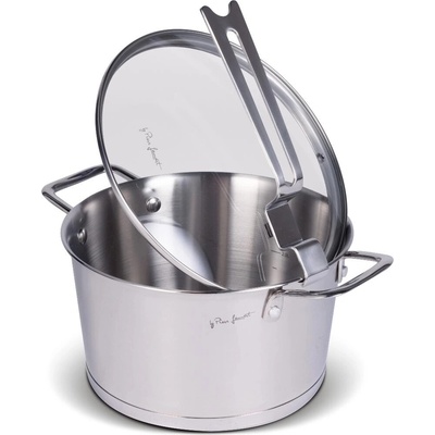 Lamart nerezový kastról s pokrievkou Conic 20 cm, 3,2 l