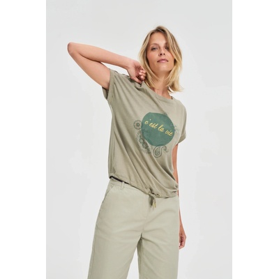 Moodo Маслинена дамска тениска Moodo Moodo | Zelen | ЖЕНИ | S