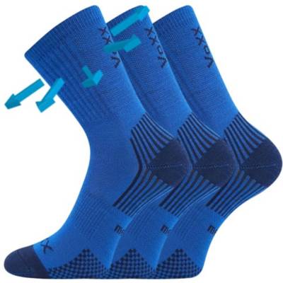 VoXX Комплект от три - детски чорапи Voxx merino сини VoXX | Sin Mnogotsveten | Момчешки | 35-38