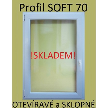 SOFT plastové okno biele 60x90, otváravé a sklopné - profil SOFT 70