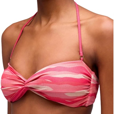SUNDEK Quartz abstract wave motif band bikini top - Pink (Pitaya)