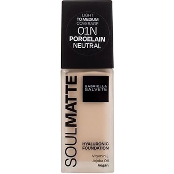 Gabriella Salvete Soulmatte Hyaluronic Foundation hydratační a zmatňující make-up 01N Porcelain Neutral 30 ml