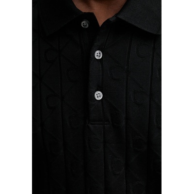 Calvin Klein Памучна тениска с яка Calvin Klein (LV04LE203G)