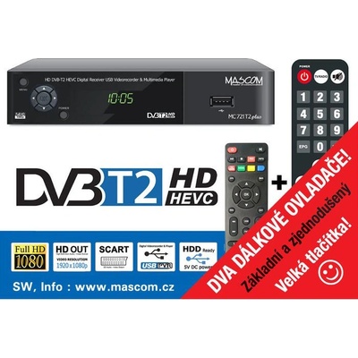 Dálkový ovladač Mascom MC721T2plus – Zboží Živě
