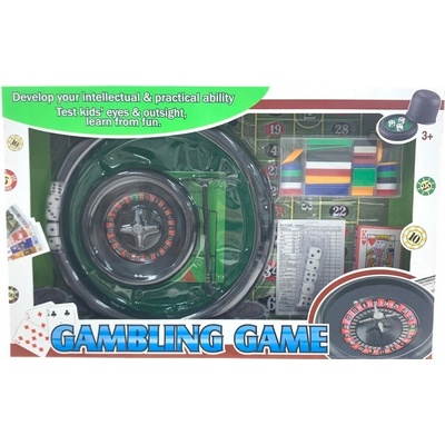 Sada pro hraní rulety, karet a kostek