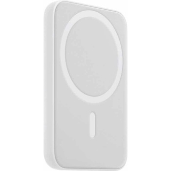 BK MagSafe Battery Pack - безжична преносима външна батерия 5000 mAh с Lightning вход за iPhone с MagSafe (бял)