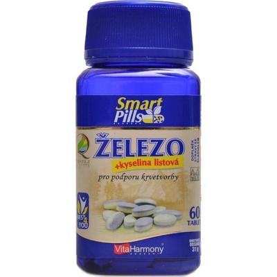 VitaHarmony Železo 20 mg s kys. Listovou 60 tabliet