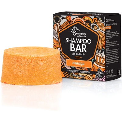 Macrovita Olive-Elia Shampoo Bar for Dull Hair Orange Tuhý šampón na matné vlasy s pomarančom 80 g