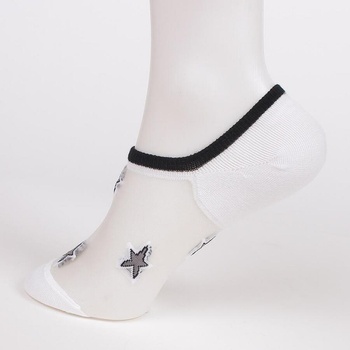 Image 1 of Дамски терлици в бяло с тюл и звезди