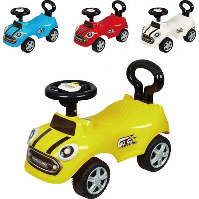 Sun Baby s tlačením a hudbou autíčko auto GO GO Fassion žltá
