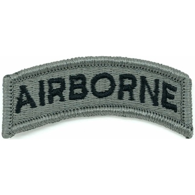 MILITARY RANGE Nášivka oblúčik AIRBORNE Tab VELCRO - FOLIAGE