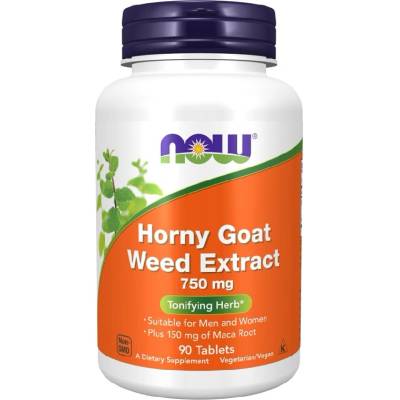 NOW Foods NOW Horny Goat Weed Extract 750mg, 90 Тablets