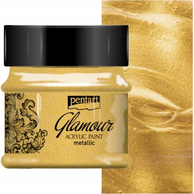 Metalická akrylová farba PENTART GLAMOUR 50ml zlatá