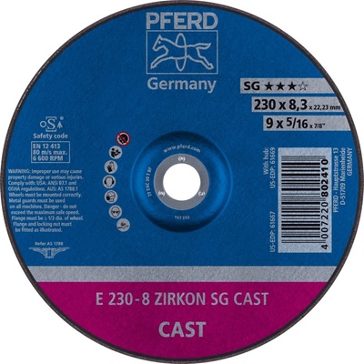 Pferd Brúsny kotúč 230 x 8,3 x 22,23 mm 4007220802410