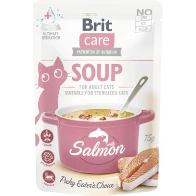 Brit Care Cat Soup Salmon 75 g