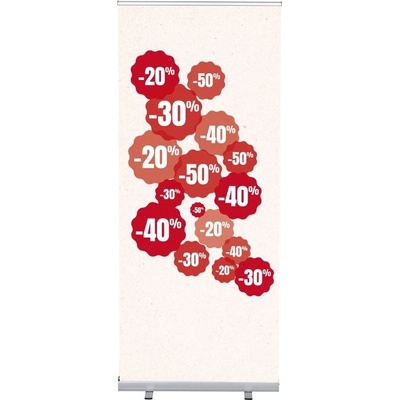 Jansen Display Set Roll-baneru Budget s vytištěným motivem, Sleva, 870 x 2080 mm