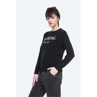 Iceberg Кашмирен пуловер Iceberg Round Neck Knitted 20II2P0A0267003-9000 (20II2P0A0267003.9000)