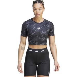 ADIDAS Тениска Techfit Camo Print Crop Training