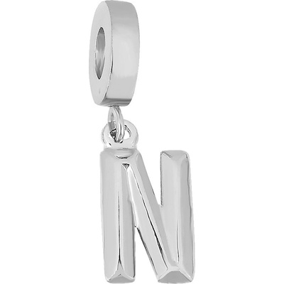 Linda's Jewelry Visací Přívěsek Písmeno N chirurgická ocel IP054
