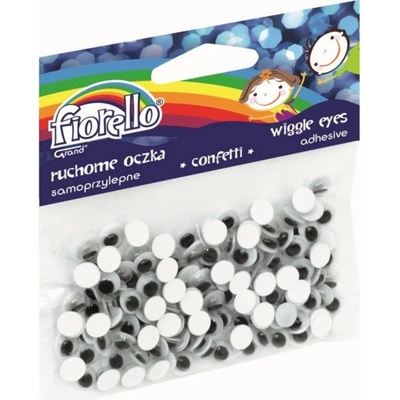 Pohyblivé samolepící oči 7mm, 150ks