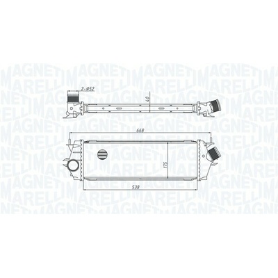 Chladič plniaceho vzduchu MAGNETI MARELLI 351319205340