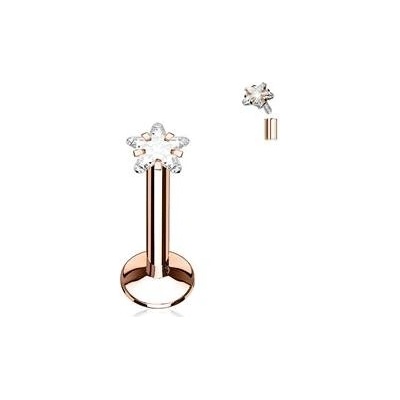 Šperky4U piercing do brady zlacený LB01084RD-1206
