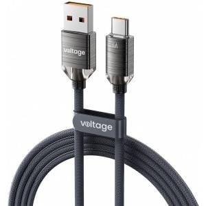 Voltage USB-A / USB-C Cable Voltage PureCrystal 66W 200cm black