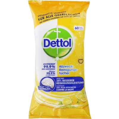Dettol Antibakreriální ubrousky 60 ks Lime