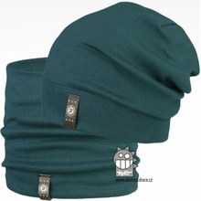 Dráče Bavlnená čiapka a nákrčník Dráča Alan 13 petrol