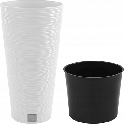 Prosperplast Květináč FURU SLIM 30 cm bílý