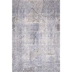 Agnella Светлосин вълнен килим 160x240 cm Strokes - Agnella (5901760270878)