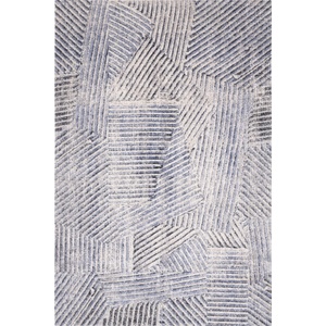 Agnella Светлосин вълнен килим 160x240 cm Strokes - Agnella (5901760270878)