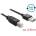 Delock Кабел, EASY-USB 2.0 тип A конекторна букса USB 2.0 тип B конекторна букса, 0, 5 м, черен