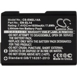Cameron sino Батерия за апарат NIKON EN-EL14, 7.4V, 1030mAh, Li-Ion, Cameron Sino