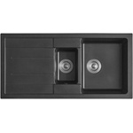 Inter Ceramic Гранитна мивка icgs 8201 black - за монтаж върху плот (icsg 8201 black) Мивка за вграждане