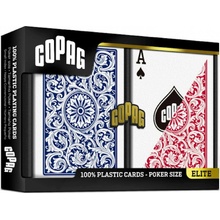 Copag Karty na poker 100% plast 1546 Standard index, modro-červený duo pack