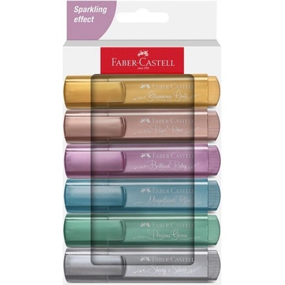 Faber Castell Textliner 1546 6 ks Metallic