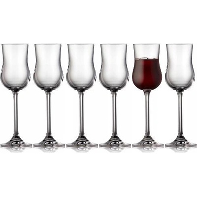 Lyngby Glas Skleničky na bílé víno skleničky na červené víno Juvel bezbarvé 4 x 90 ml