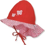 Sterntaler Лятна детска шапка с UV 30+ защита Sterntaler - Червена с пеперуди, 51 cm, 18-24 месесца (1411911-807) - ozone