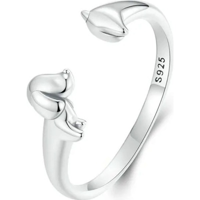 Grace Silver Jewellery Stříbrný prsten Jezevčík stříbro P SCR1033-E Stříbrná
