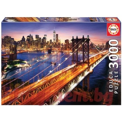 Educa Пъзел educa 18508 - 3000 части - Манхатън привечер (edu18508)