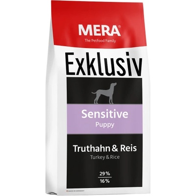 MERA Exklusiv Sensitive Puppy krocan a rýže 15 kg