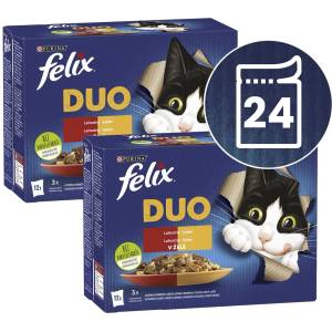 FELIX Капсули FELIX Fantastic DUO, вкусен избор в желе 24 x 85 г