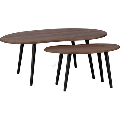 EGLO 424059 - Комплект 2 броя странични маси ALORAN кафяви (EG424059)