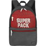 S-Cool Ученическа раница s-cool олекотена superpack, сиво-червена