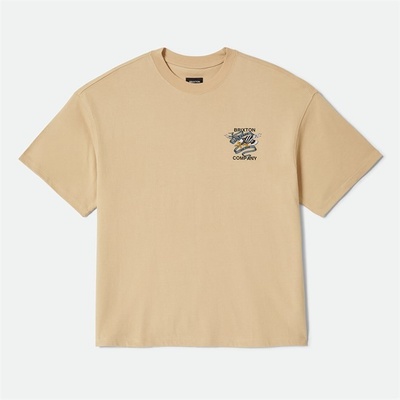 Brixton Live Free Hw Relaxed Tee Cream Classic Wash CRMCW