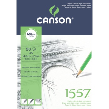 Canson Pad 1557 Sketching Скицник 50 A5 120 g (C204127407)