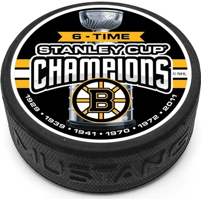 Mustang Puk Boston Bruins NHL Six-Time Stanley Cup Champions Puck