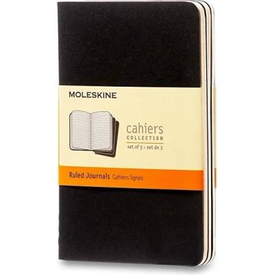 Moleskine Sešity 3 ks linkované černé
